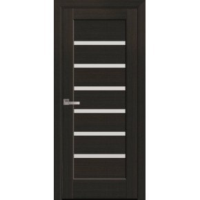 Дверное полотно Новый стиль Линнея 60 см Венге new + стекло (2100) (60045)