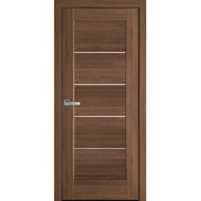 Дверное полотно Новый стиль Мира 70 см Золотая ольха + стекло (2100) (61056)