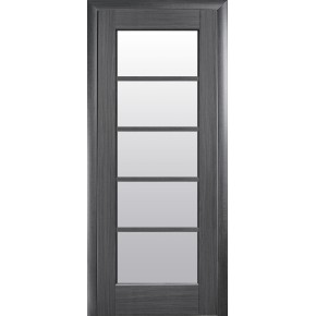 Дверное полотно Новый стиль Муза 60 см Grey + стекло (2150) (61130)