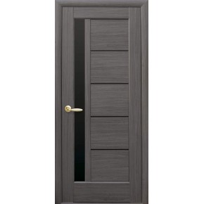 Дверне полотно ліве Новий стиль Грета 60 см Grey + скло BLK (74079)