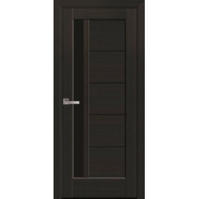 Дверне полотно ліве Новий стиль Грета 90 см Венге new + скло BLK (111939)