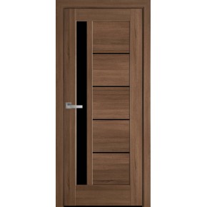 Дверне полотно ліве Новий стиль Грета 90 см Золота вільха + скло BLK (112282)