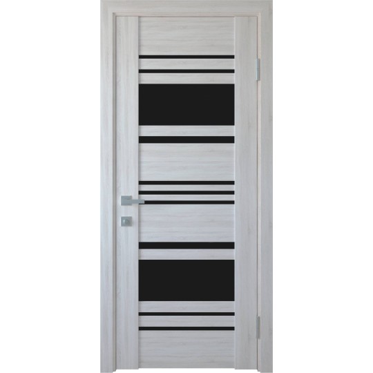 Дверное полотно Новый стиль Ницца 90 см Ясень new + стекло BLK (123563)
