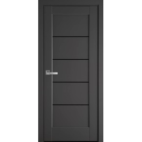 Дверное полотно Новый стиль Мира 80 см Антрацит + стекло BLK (125447)