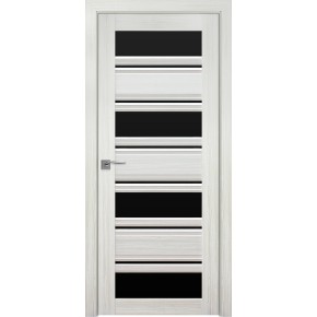 Дверное полотно Новый стиль Венеция С2 70 см Жемчужина белая + стекло BLK (128027)