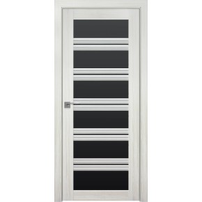 Дверное полотно Новый стиль Виченца С2 90 см Жемчужина белая + стекло BLK (129364)