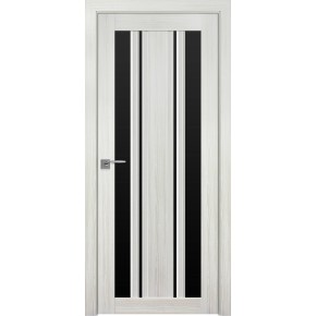 Дверное полотно Новый стиль Верона С2 80 см Жемчужина белая + стекло BLK (129518)