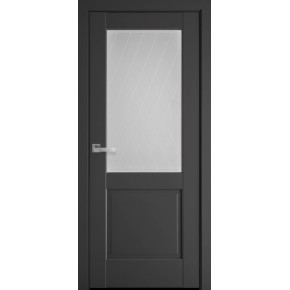 Дверное полотно Новый стиль Эпика 80 см Антрацит + Р2 (134252)
