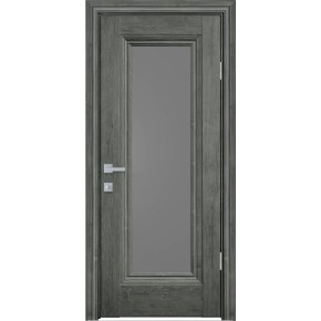 Дверное полотно Новый стиль Милла 80 см Орех сибирский + стекло GRF (153529)