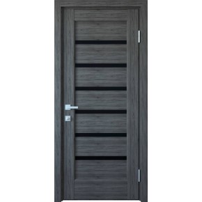Дверное полотно Новый стиль Линнея 40 см Grey new + стекло BLK (156132)