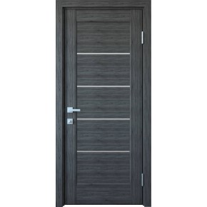 Дверне полотно Новий стиль Міра 40 см Grey new + скло (156141)