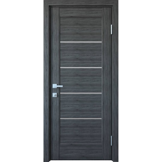 Дверное полотно Новый стиль Мира 40 см Grey new + стекло (156141)