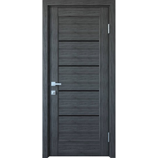 Дверное полотно Новый стиль Мира 40 см Grey new + стекло BLK (156142)