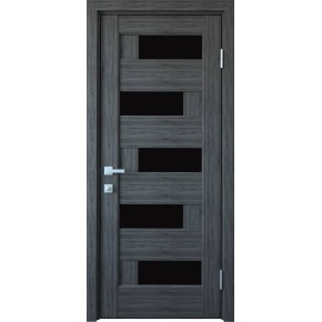 Дверне полотно ліве Новий стиль Піана 90 см Grey new + скло BLK (158165)