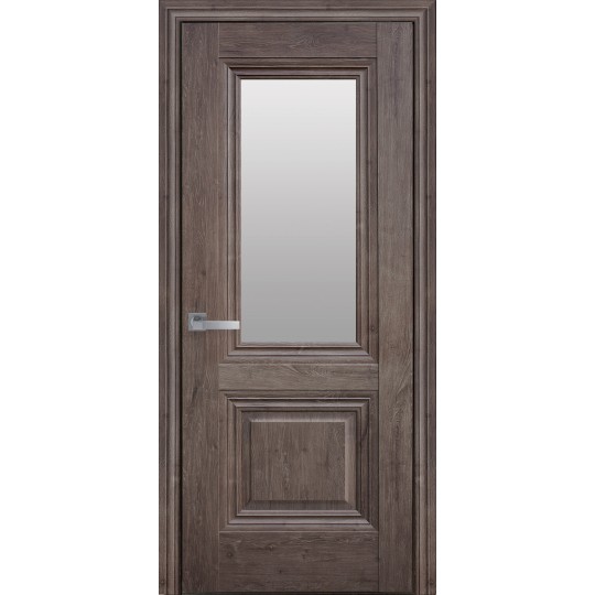 Дверне полотно Новий стиль Канна 70 см Горіх норвезький + скло (2100) (170165)