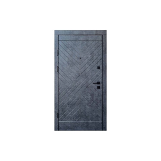 Дверь Qdoors Premium Kale Некст 850 левый мрамор темный/бетон бежевый