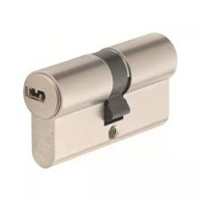 Цилиндр ABUS плоский ключ D15, ключ-ключ, 35/35, никель матовый