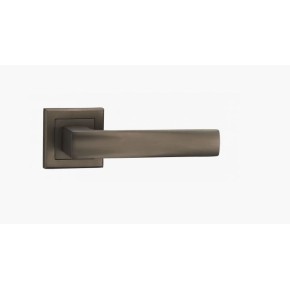 Ручка для дверей на розетке A-2010 в цвете MBN матовая темная сталь