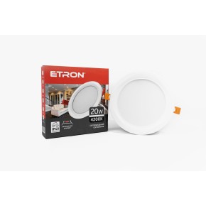 Світильник світлодіодний ETRON Decor Power 1-EDP-631 20W 4200K ІР40 круг USD