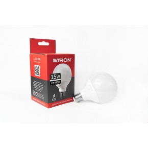 Лампа светодиодная ETRON Light Power 1-ELP-038 G95 15W 4200K 220V E27 USD