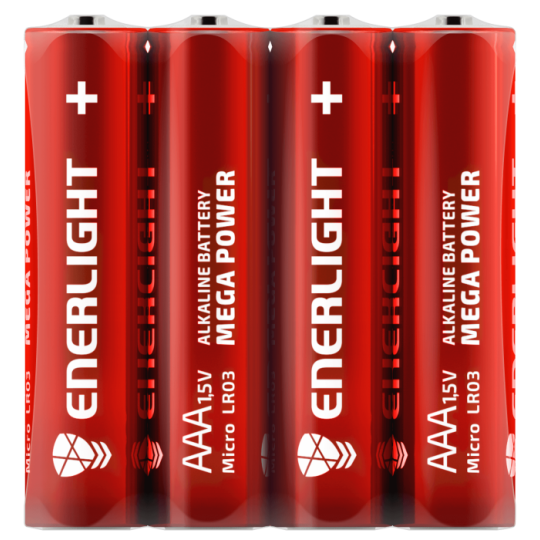 Батарейка ENERLIGHT MEGA POWER AAA FOL 4