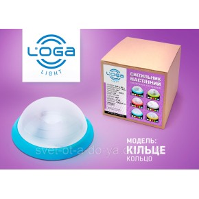 Світильник настінний "Кільце" синій S 4032-1 (ТМ LOGA ® Light) (20)