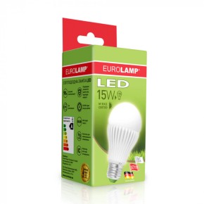 Лампа EUROLAMP LED ЕКО серія "D" А65 15W E27 4000K (50) LED-A65-15274(D)