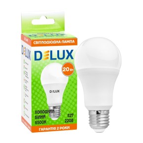 Світлодіодна лампа DELUX BL 60 20 Вт 6500K 220В E27 (90017573)