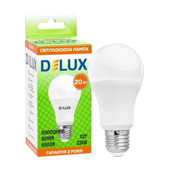 Світлодіодна лампа DELUX BL 60 20 Вт 6500K 220В E27 (90017573)