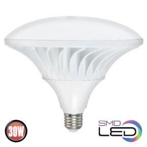 Лампа SMD LED 30W Е27 6400K 3000Lm 115° 175-250V UFO-PRO-30 (001-056-0030)