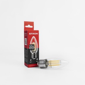 Лампа світлодіодна ETRON Filament Power 1-EFP-116 С37 E27 10W 4200K прозоре скло
