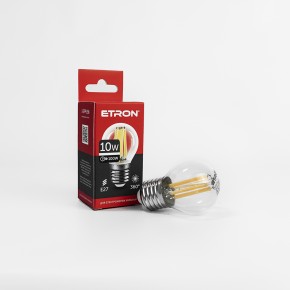 Лампа светодиодная ETRON Filament Power 1-EFP-156 G45 E27 10W 4200K clear glass