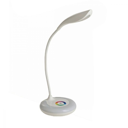 Настольная лампа RIGHT HAUSEN LED 5W (аккум.) Белая RGB подсвет., USB питание, сенсор (32шт) HN-245051