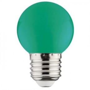 Лампа шар SMD Led 1W E27 зеленая 68Lm 220-240V Rainbow