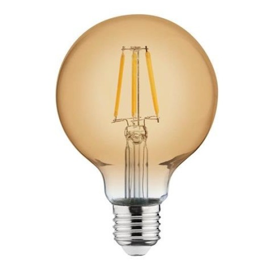 Лампа Filament LED 4W Е27 2200К 360Lm 220-240V Rustic Globe-4 (001-030-0004)