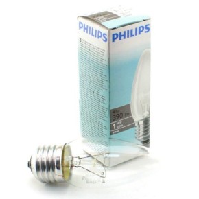 Лампа Philips B35 40W E27 свічка прозора