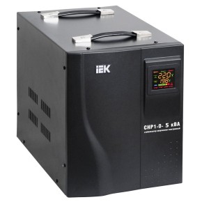 Стабілізатор напруги Home 0,5 кВА (СНР1-0-0,5) переносний IEK