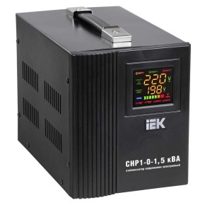 Стабілізатор напруги Home 1,5 кВА (СНР1-0-1,5) переносний IEK