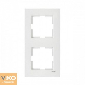 Рамка 2 вертикальная белая VI-KO KARRE (90960221)