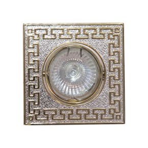 Свiтильник точковий, литво кольорове, 2008DL MR-16 "VERSACE" срібло-золото /GU5.3/SG (1992)