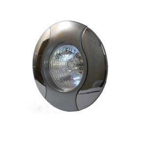 Светильник точечный, литье цветное, 301Т плоско-поворотный под MR-16 серый-хром GU5.3 (214)