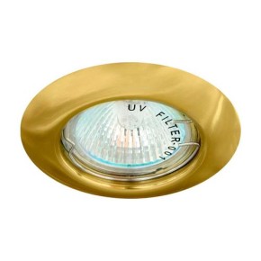 Світильник точковий DL 13 під MR-16 золото неповоротний круглий (909)