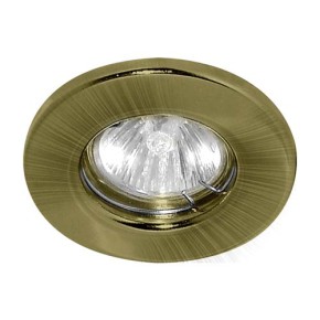 Светильник точечный DL 10 под MR-16 зеленая медь (античное золото) поворотный (3485)