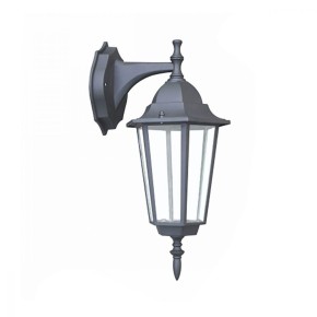 Светильник парковый RIGHT HAUSEN (металл/стекло/черный) 6 граней 60W E27 ВНИЗ HN-193 012