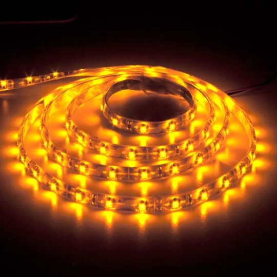 Светодиодная лента LS604/SANAN LED-RL 60SMD/m 4.8W/m 12V 5m*8*0.22 mm желтый IP65 (4962)