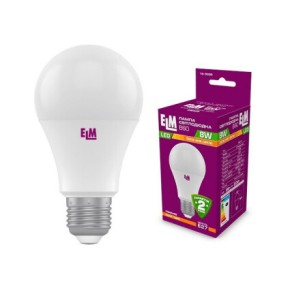 Лампа ELM Led B60 8W PA10 E27 3000 (18-0039)/(18-0126)/(18-0185)