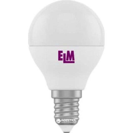 Лампа ELM Led сфера 7W PA10L E14 4000 D45 (18-0164)