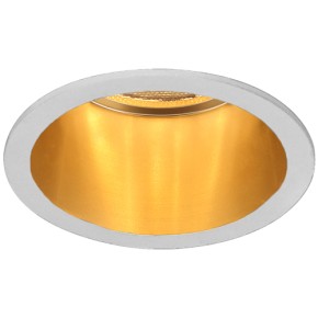 Светильник точечный, литье цветное, DL6003 MR16/G5.3 алюминий, белый+золото