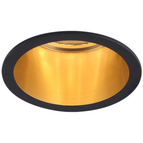 Свiтильник точковий, литво кольорове, DL6003 MR16/G5.3 алюміній, чорний+золото