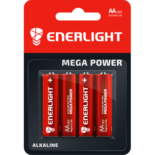Батарейка ENERLIGHT MEGA POWER AA BLI 4